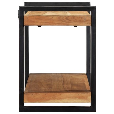 vidaXL Ράφι τοίχου 90x33x45cm μασίφ ξύλο ακακίας