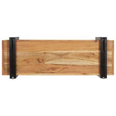 vidaXL Ράφι τοίχου 90x33x45cm μασίφ ξύλο ακακίας
