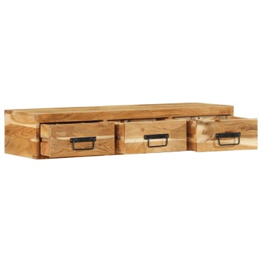 vidaXL Επίτοιχο ντουλάπι τηλεόρασης 100x30x19cm Μασίφ ξύλο ακακίας