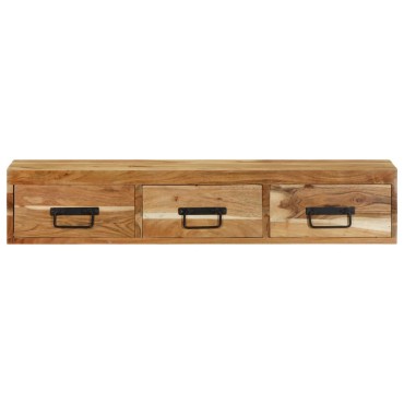 vidaXL Επίτοιχο ντουλάπι τηλεόρασης 100x30x19cm Μασίφ ξύλο ακακίας
