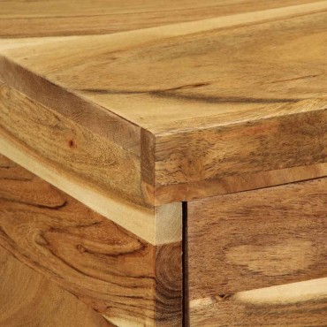 vidaXL Επίτοιχο ντουλάπι τηλεόρασης 100x30x19cm Μασίφ ξύλο ακακίας