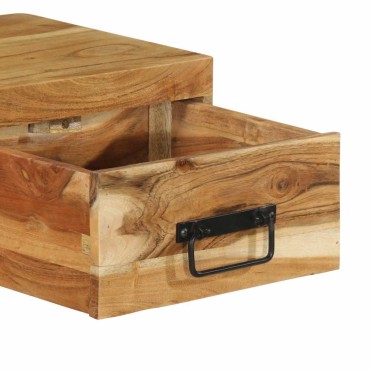 vidaXL Επίτοιχο ντουλάπι τηλεόρασης 100x30x19cm Μασίφ ξύλο ακακίας