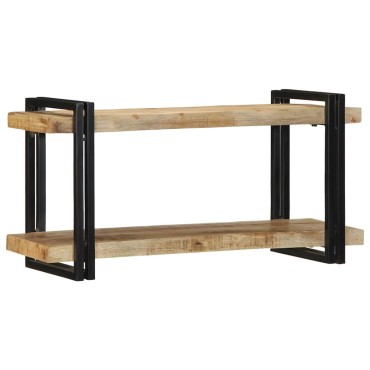 vidaXL Ράφι τοίχου 90x33x45cm Στερεό ακατέργαστο ξύλο Mango