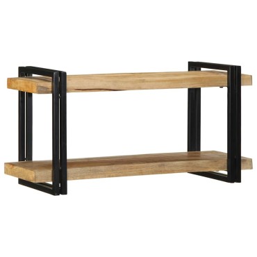 vidaXL Ράφι τοίχου 90x33x45cm Στερεό ακατέργαστο ξύλο Mango
