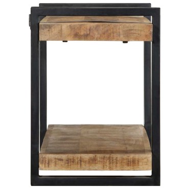 vidaXL Ράφι τοίχου 90x33x45cm Στερεό ακατέργαστο ξύλο Mango