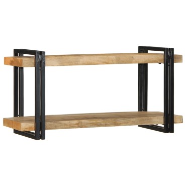 vidaXL Ράφι τοίχου 90x33x45cm Στερεό ακατέργαστο ξύλο Mango