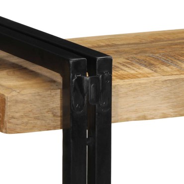 vidaXL Ράφι τοίχου 90x33x45cm Στερεό ακατέργαστο ξύλο Mango