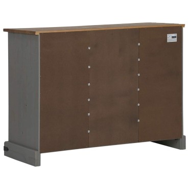 vidaXL Sideboard HALDEN 2 συρόμενες πόρτες γκρι 112x40x80cm 1 τεμ.