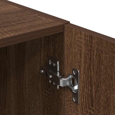 vidaXL Ντουλάπι Κουζίνας Καφέ δρυς 38x41,5x131,5cm Επεξεργ. Ξύλο 1 τεμ.