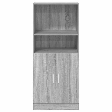 vidaXL Ντουλάπι Κουζίνας Γκρι sonoma 57x41,5x131,5cm Επεξεργ. Ξύλο 1 τεμ.