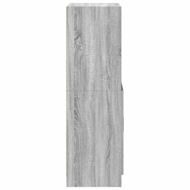 vidaXL Ντουλάπι Κουζίνας Γκρι sonoma 57x41,5x131,5cm Επεξεργ. Ξύλο 1 τεμ.