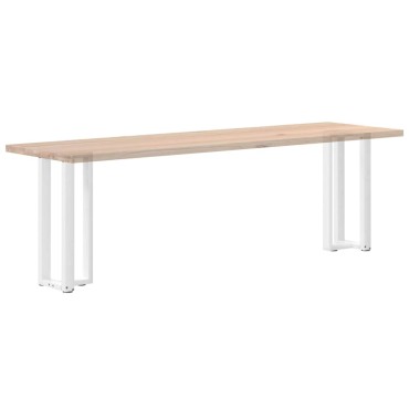 vidaXL Πόδια Κονσόλας σε Σχήμα Τ, 2 τεμ. Λευκά 38x25x(72-73)cm Ατσάλι