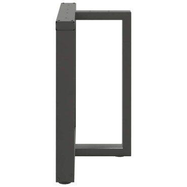 vidaXL Πόδια τραπεζαρίας σχήμα T 2 τεμ. Ανθρακί 70x35x(72-73)cm Ατσάλι