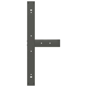 vidaXL Πόδια Τραπεζαρίας σε Σχήμα Τ, 2 τεμ. Ανθρακί 90x35x(72-73)cm Ατσάλι