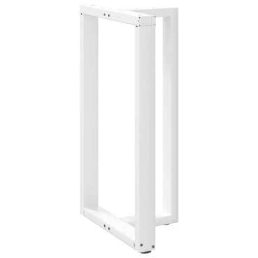 vidaXL Πόδια τραπεζιού μπαρ σε σχήμα T 2 τεμ. Λευκό 60x35x(100-101)cm
