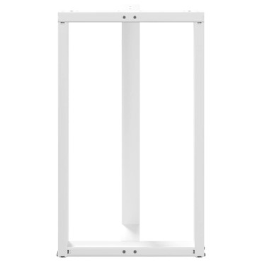 vidaXL Πόδια τραπεζιού μπαρ σε σχήμα T 2 τεμ. Λευκό 60x35x(100-101)cm
