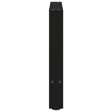 vidaXL Πόδια τραπεζιού σαλονιού Μαύρο 2 τεμ. 60x(42-43)cm Ατσάλι