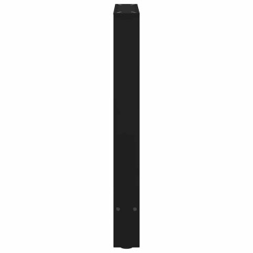 vidaXL Πόδια τραπεζαρίας Μαύρο 2 τεμ. 50x(72-73)cm Ατσάλι
