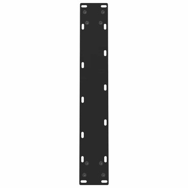 vidaXL Πόδια τραπεζαρίας Μαύρο 2 τεμ. 50x(72-73)cm Ατσάλι