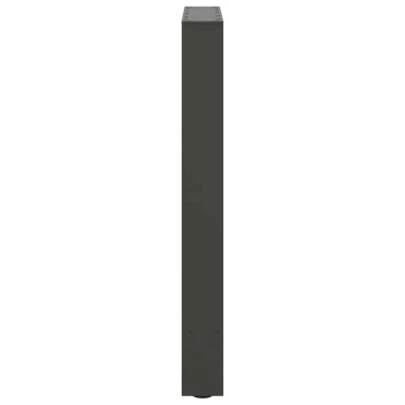 vidaXL Πόδια τραπεζαρίας Ανθρακί 2 τεμ. 50x(72-73)cm Ατσάλι