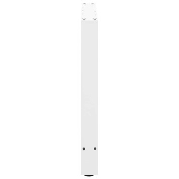 vidaXL Πόδια Τραπεζαρίας 2 τεμ. Λευκά 70x(72-73)cm Ατσάλι