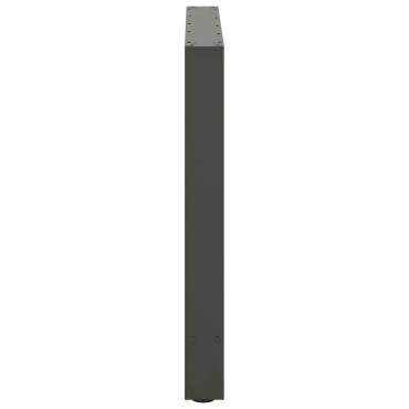 vidaXL Πόδια τραπεζαρίας Ανθρακί 2 τεμ. 80x(72-73)cm Ατσάλι