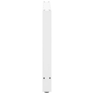 vidaXL Πόδια τραπεζαρίας Λευκό 2 τεμ. 100x(72-73)cm Ατσάλι