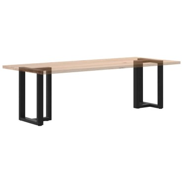 vidaXL Πόδια τραπεζαρίας σχήμα T 2 τεμ. Μαύρο 50x35x(72-73)cm Ατσάλι