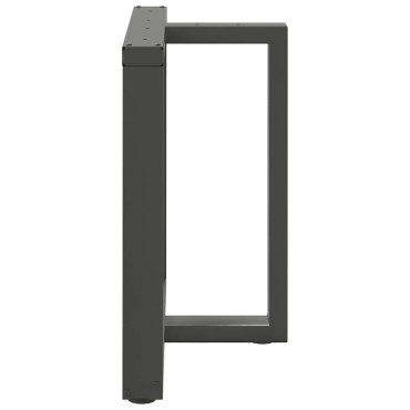 vidaXL Πόδια τραπεζαρίας σχήμα T 2 τεμ. Ανθρακί 80x35x(72-73)cm Ατσάλι