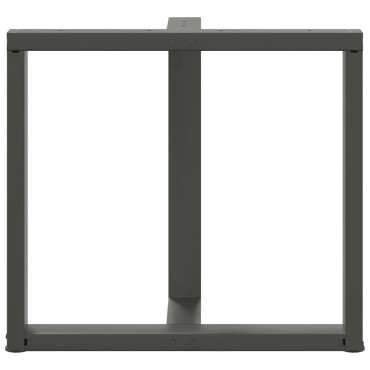 vidaXL Πόδια τραπεζαρίας σχήμα T 2 τεμ. Ανθρακί 80x35x(72-73)cm Ατσάλι