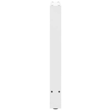 vidaXL Πόδια τραπεζαρίας Λευκό 2 τεμ. 60x(72-73)cm Ατσάλι