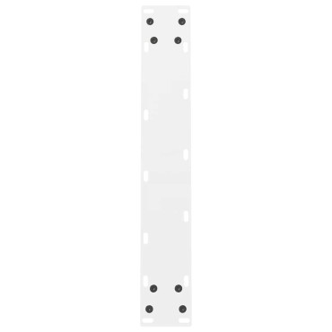 vidaXL Πόδια τραπεζαρίας Λευκό 2 τεμ. 60x(72-73)cm Ατσάλι