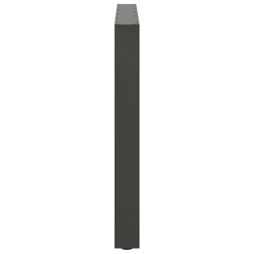 vidaXL Πόδια τραπεζαρίας Ανθρακί 2 τεμ. 90x(72-73)cm Ατσάλι