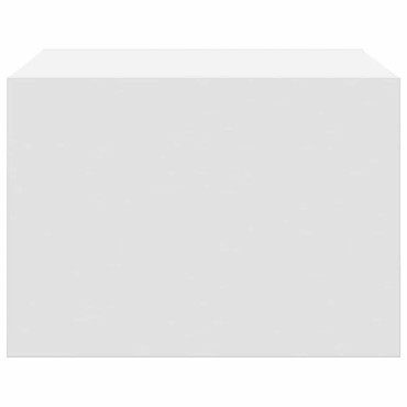 vidaXL Κομοδίνα Επιτοίχια με Φώτα LED 2 τεμ. Λευκά 51x35,5x25 cm