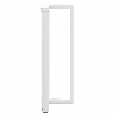 vidaXL Πόδια τραπεζιού μπαρ σε σχήμα T 2 τεμ. Λευκό 60x35x(110-111)cm