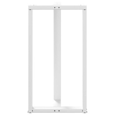 vidaXL Πόδια τραπεζιού μπαρ σε σχήμα T 2 τεμ. Λευκό 60x35x(110-111)cm