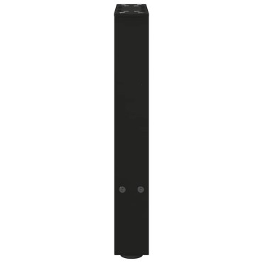 vidaXL Πόδια τραπεζιού σαλονιού Μαύρο 2 τεμ. 38x(42-43)cm Ατσάλι
