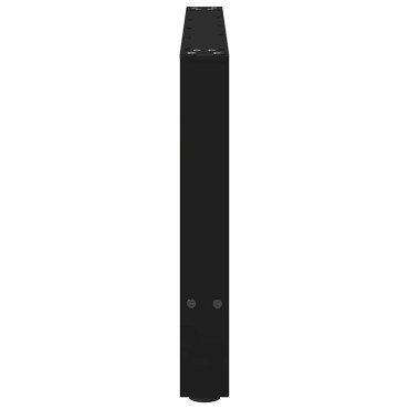 vidaXL Πόδια Σαλονιού 2 τεμ. Μαύρα 70x(42-43)cm Ατσάλι
