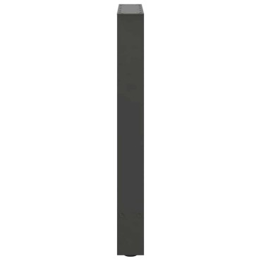 vidaXL Πόδια Τραπεζαρίας Ανθρακί 2 τεμ. 60x(72-73)cm Ατσάλι