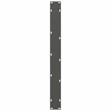 vidaXL Πόδια τραπεζαρίας Ανθρακί 2 τεμ. 70x(72-73)cm Ατσάλι