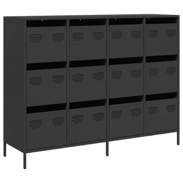 vidaXL Ντουλάπι Μαύρο 135x39x103,5cm από Χάλυβα Ψυχρής Έλασης 1 τεμ.