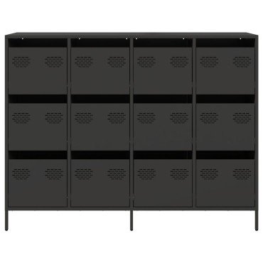 vidaXL Ντουλάπι Μαύρο 135x39x103,5cm από Χάλυβα Ψυχρής Έλασης 1 τεμ.