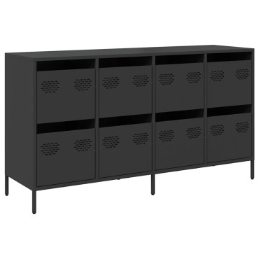 vidaXL Ντουλάπι Μαύρο 135x39x73,5cm από Χάλυβα Ψυχρής Έλασης 1 τεμ.