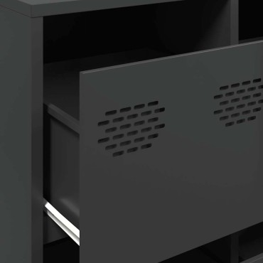 vidaXL Ντουλάπι Μαύρο 135x39x73,5cm από Χάλυβα Ψυχρής Έλασης 1 τεμ.