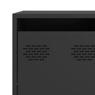 vidaXL Ντουλάπι Μαύρο 135x39x73,5cm από Χάλυβα Ψυχρής Έλασης 1 τεμ.