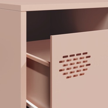 ντουλάπι τηλεόρασης vidaXL Ροζ 202x39x43,5cm Ατσάλι ψυχρής έλασης