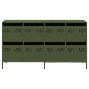vidaXL Sideboard Ελαιοπράσινο 135x39x73,5cm Ατσάλι ψυχρής έλασης 1 τεμ.