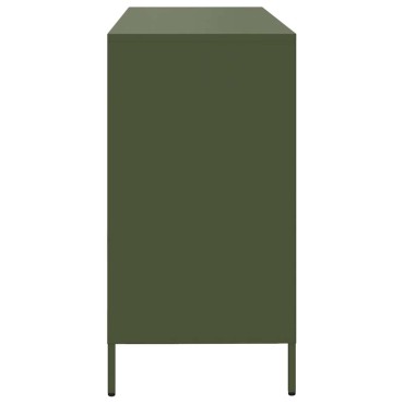vidaXL Sideboard Ελαιοπράσινο 135x39x73,5cm Ατσάλι ψυχρής έλασης 1 τεμ.