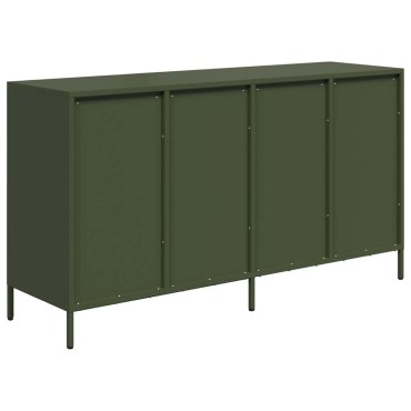 vidaXL Sideboard Ελαιοπράσινο 135x39x73,5cm Ατσάλι ψυχρής έλασης 1 τεμ.