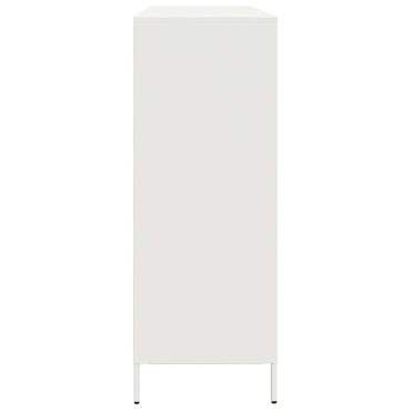 vidaXL Sideboard Λευκό 135x39x103,5cm Ατσάλι ψυχρής έλασης 1 τεμ.